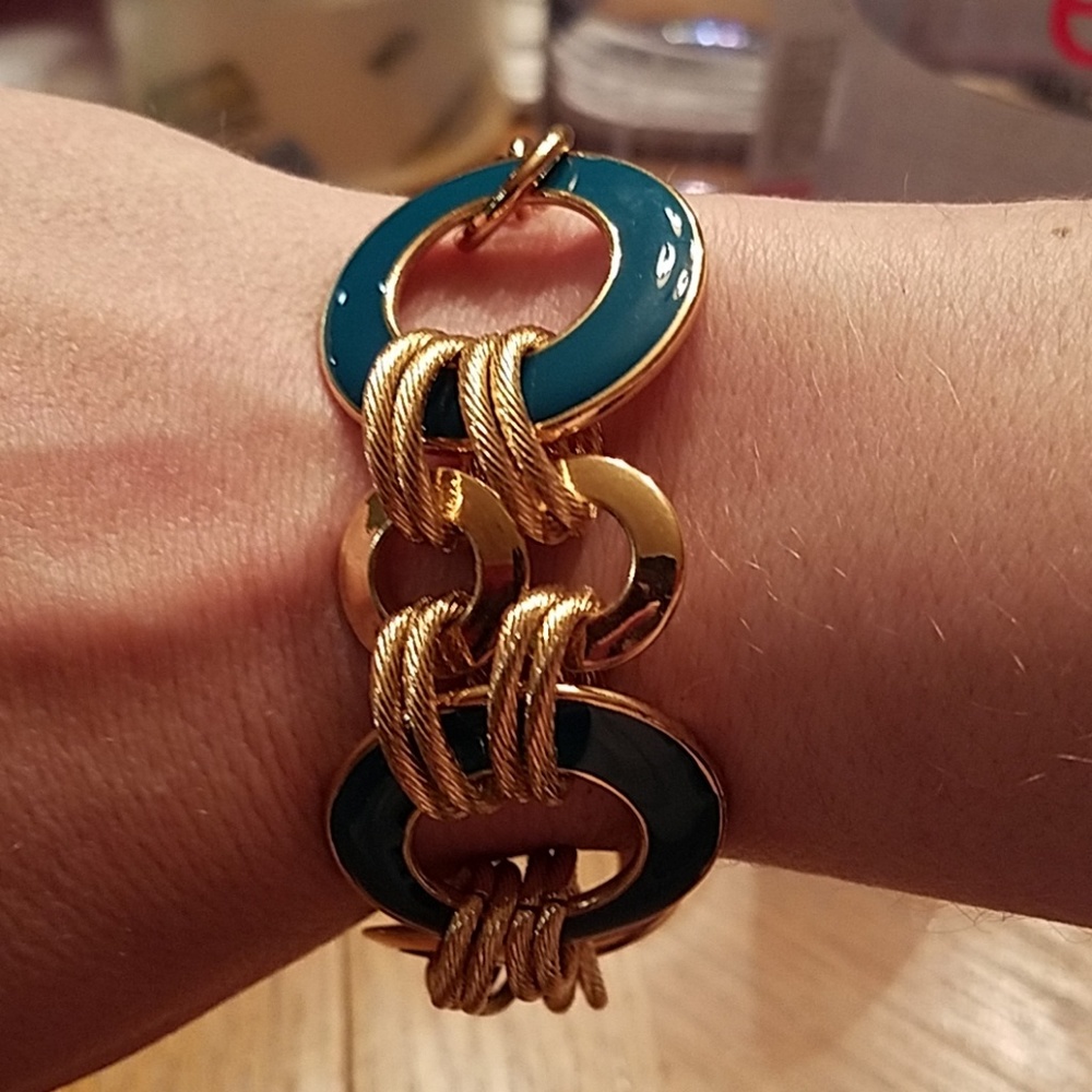 Turquoise Banana Republic Bracelet with Toggle cla